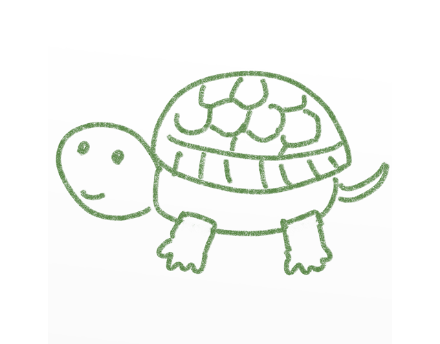 亀/かめ/タートル - 人 / 手描き / 漫画 / アニメ / イラスト / クリップアート / フリー素材