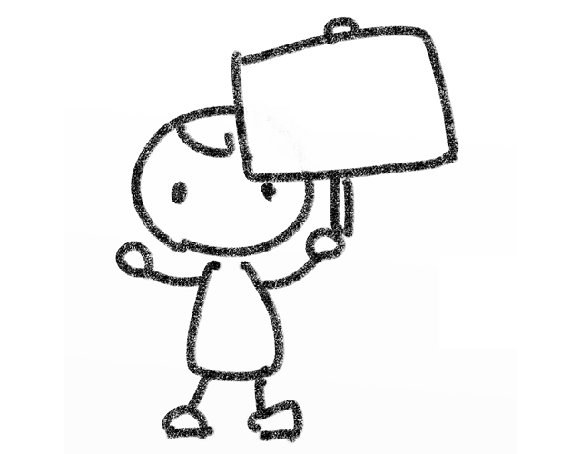 看板/広告 - 人 / 手描き / 漫画 / アニメ / イラスト / クリップアート / フリー素材