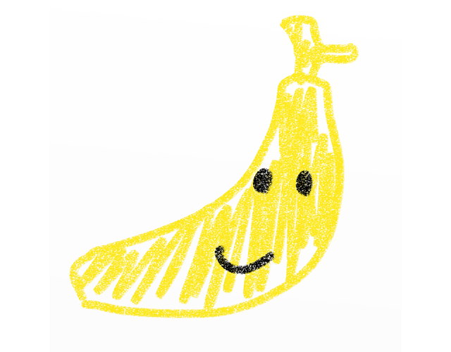 バナナ/フルーツ/果物 - 人 / 手描き / 漫画 / アニメ / イラスト / クリップアート / フリー素材