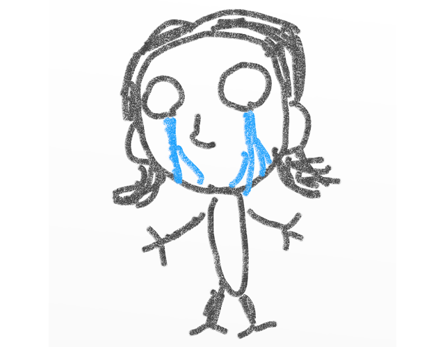 涙/悲しい/寂しい - 人 / 手描き / 漫画 / アニメ / イラスト / クリップアート / フリー素材