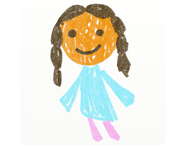 少女/ガール/笑顔 - 人 / 手描き / 漫画 / アニメ / イラスト / クリップアート / フリー素材