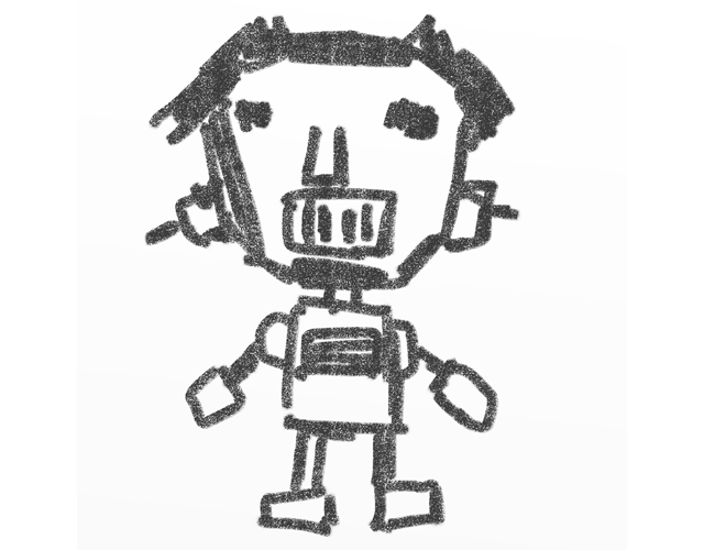 ロボット/機械/人型 - 人 / 手描き / 漫画 / アニメ / イラスト / クリップアート / フリー素材