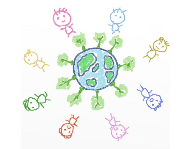 地球/環境/自然 - 人 / 手描き / 漫画 / アニメ / イラスト / クリップアート / フリー素材