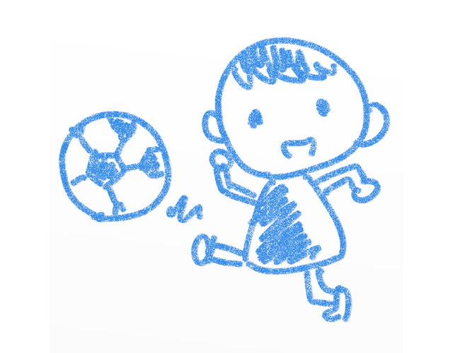 サッカー/少年/スポーツ - 人 / 手描き / 漫画 / アニメ / イラスト / クリップアート / フリー素材