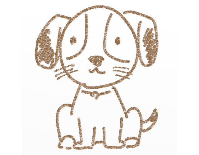 犬/イヌ/ドッグ - 人 / 手描き / 漫画 / アニメ / イラスト / クリップアート / フリー素材