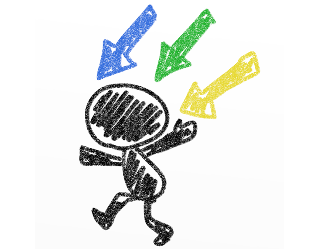 攻撃/矢印/逃げる - 人 / 手描き / 漫画 / アニメ / イラスト / クリップアート / フリー素材