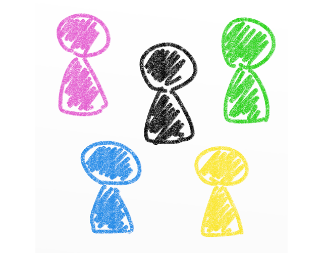 ソーシャルネットワーク/輪/つながり - 人 / 手描き / 漫画 / アニメ / イラスト / クリップアート / フリー素材