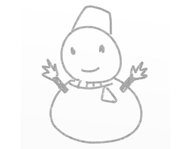雪だるま/スノー - 人 / 手描き / 漫画 / アニメ / イラスト / クリップアート / フリー素材