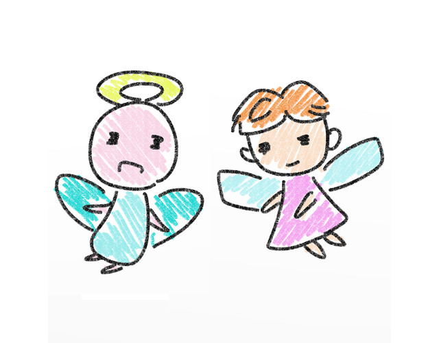 天使/エンジェル/羽 - 人 / 手描き / 漫画 / アニメ / イラスト / クリップアート / フリー素材