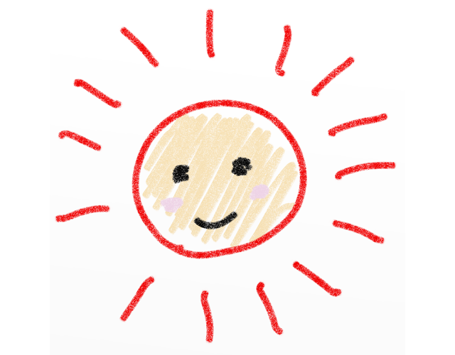 太陽/サン/たいよう - 人 / 手描き / 漫画 / アニメ / イラスト / クリップアート / フリー素材