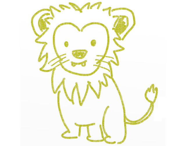 ライオン/動物/アニマル - 人 / 手描き / 漫画 / アニメ / イラスト / クリップアート / フリー素材