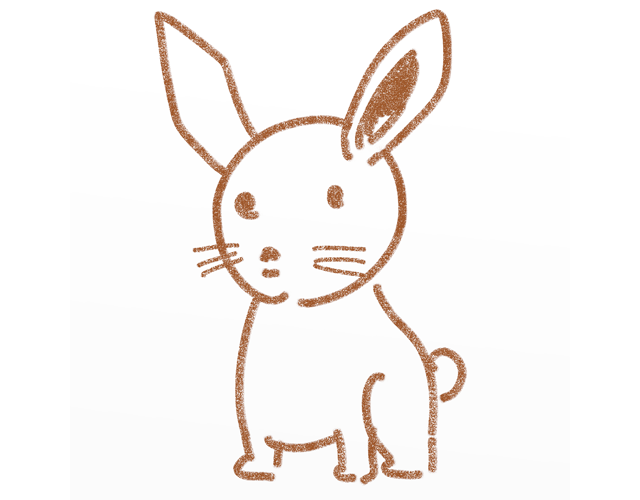 うさぎ/兎/動物 - 人 / 手描き / 漫画 / アニメ / イラスト / クリップアート / フリー素材