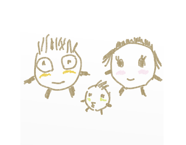 家族/ファミリー/子供 - 人 / 手描き / 漫画 / アニメ / イラスト / クリップアート / フリー素材