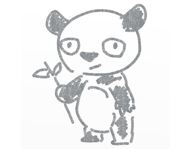 パンダ/動物/アニマル - 人 / 手描き / 漫画 / アニメ / イラスト / クリップアート / フリー素材