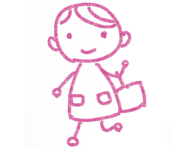 買い物/お母さん/エプロン - 人 / 手描き / 漫画 / アニメ / イラスト / クリップアート / フリー素材