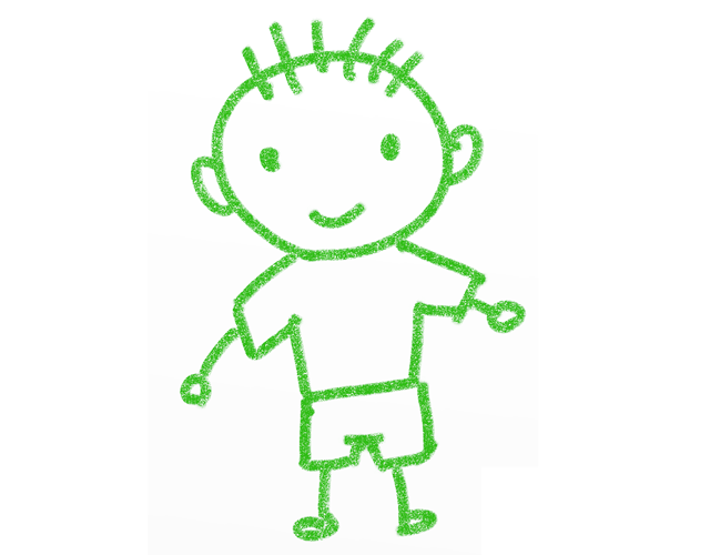 友人/フレンド/丸刈り - 人 / 手描き / 漫画 / アニメ / イラスト / クリップアート / フリー素材