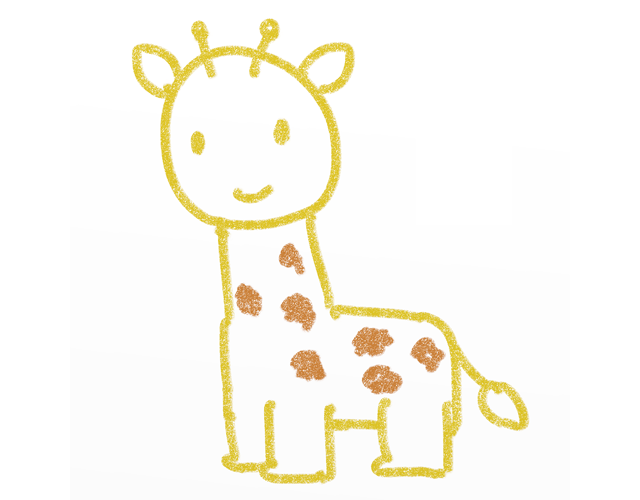 麒麟/キリン/アニマル - 人 / 手描き / 漫画 / アニメ / イラスト / クリップアート / フリー素材