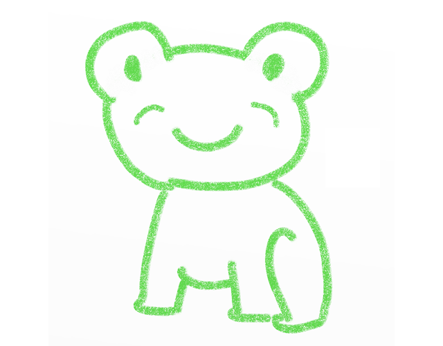 カエル/蛙 - 人 / 手描き / 漫画 / アニメ / イラスト / クリップアート / フリー素材