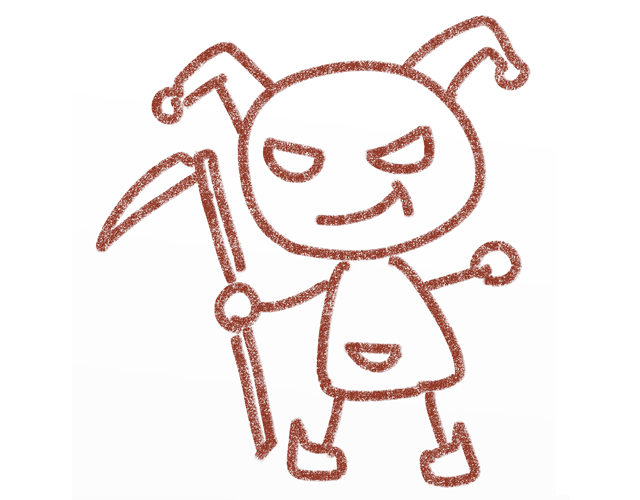 悪魔/死神/鎌 - 人 / 手描き / 漫画 / アニメ / イラスト / クリップアート / フリー素材