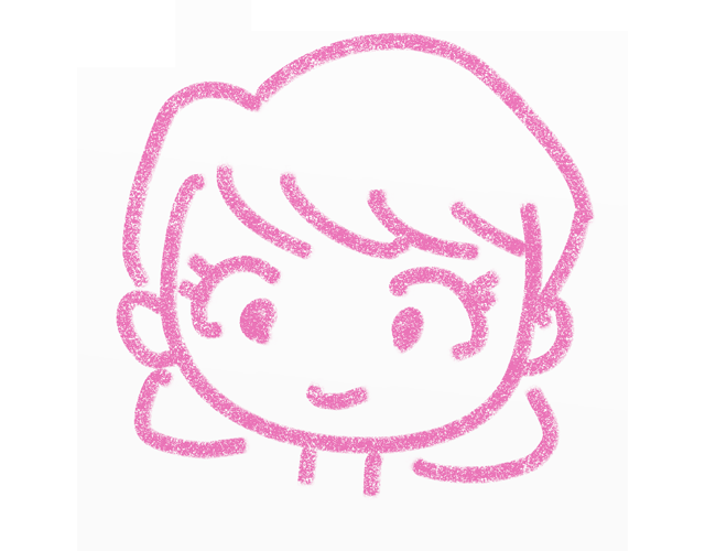 女性/笑顔/にっこり - 人 / 手描き / 漫画 / アニメ / イラスト / クリップアート / フリー素材