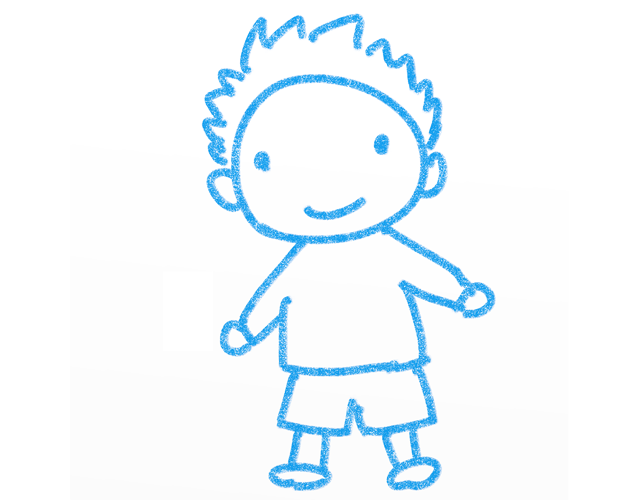 少年/男の子/笑顔 - 人 / 手描き / 漫画 / アニメ / イラスト / クリップアート / フリー素材