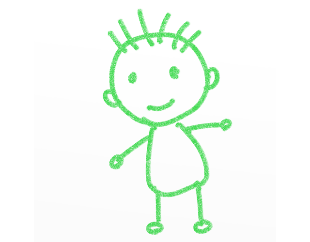 人/笑顔/スマイル - 人 / 手描き / 漫画 / アニメ / イラスト / クリップアート / フリー素材