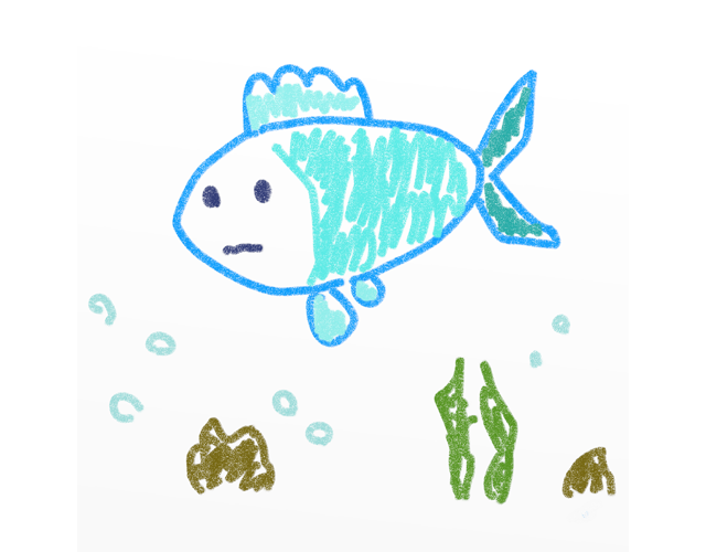 魚/さかな/フィッシュ - 人 / 手描き / 漫画 / アニメ / イラスト / クリップアート / フリー素材