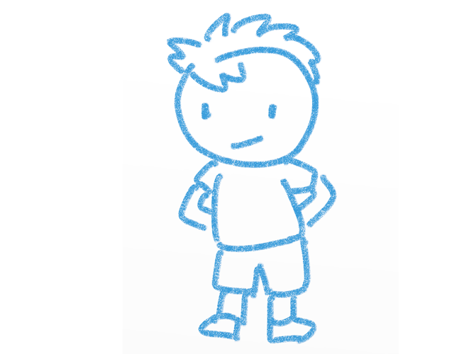 少年/男の子/ボーイ - 人 / 手描き / 漫画 / アニメ / イラスト / クリップアート / フリー素材