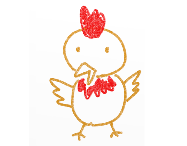 鶏/にわとり/チキン - 人 / 手描き / 漫画 / アニメ / イラスト / クリップアート / フリー素材