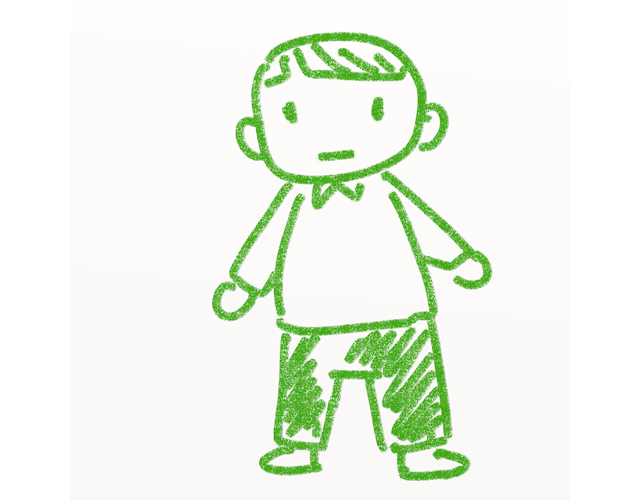 中年/人/父親 - 人 / 手描き / 漫画 / アニメ / イラスト / クリップアート / フリー素材