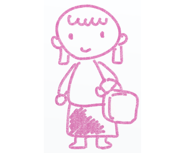 買い物/母親/女性 - 人 / 手描き / 漫画 / アニメ / イラスト / クリップアート / フリー素材