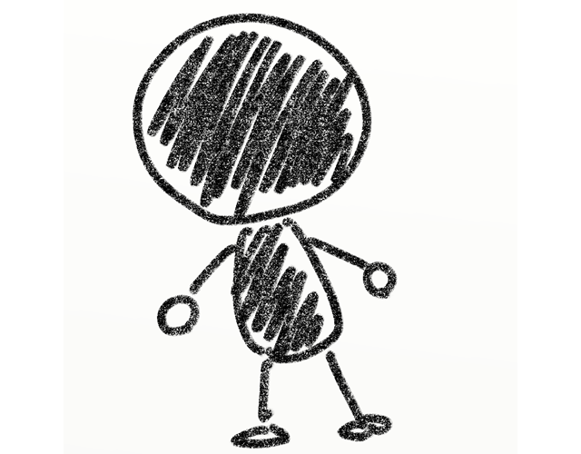 ピクトグラム/黒人 - 人 / 手描き / 漫画 / アニメ / イラスト / クリップアート / フリー素材