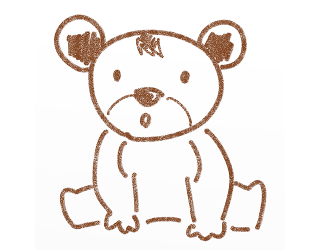 クマ/動物/ベアー - 人 / 手描き / 漫画 / アニメ / イラスト / クリップアート / フリー素材