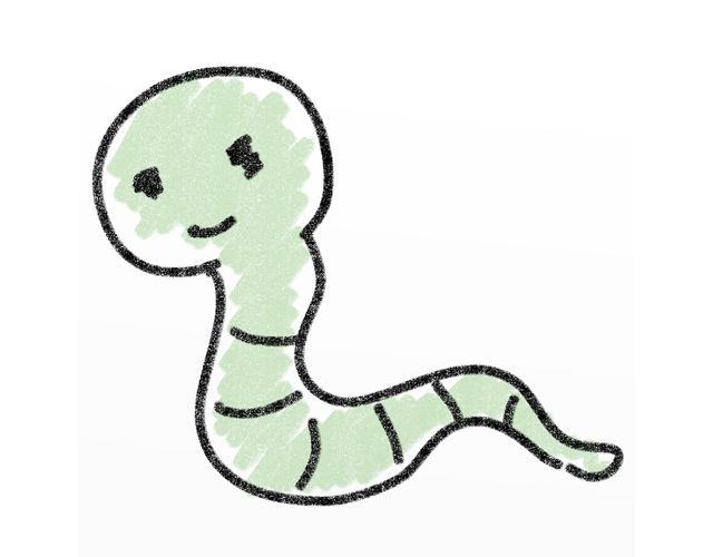 ヘビ/蛇/動物 - 人 / 手描き / 漫画 / アニメ / イラスト / クリップアート / フリー素材