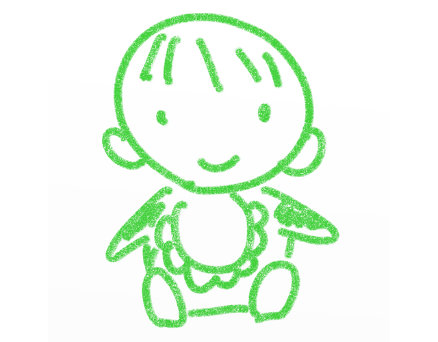 赤ん坊/笑顔 - 人 / 手描き / 漫画 / アニメ / イラスト / クリップアート / フリー素材