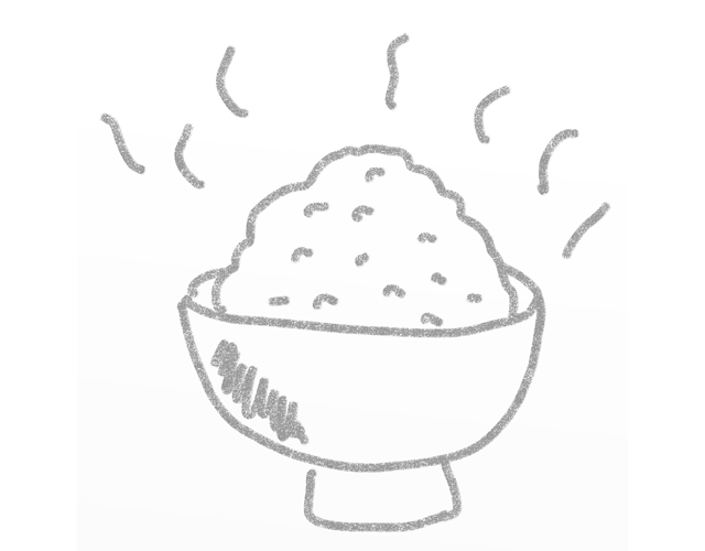 ごはん/飯/ライス - 人 / 手描き / 漫画 / アニメ / イラスト / クリップアート / フリー素材