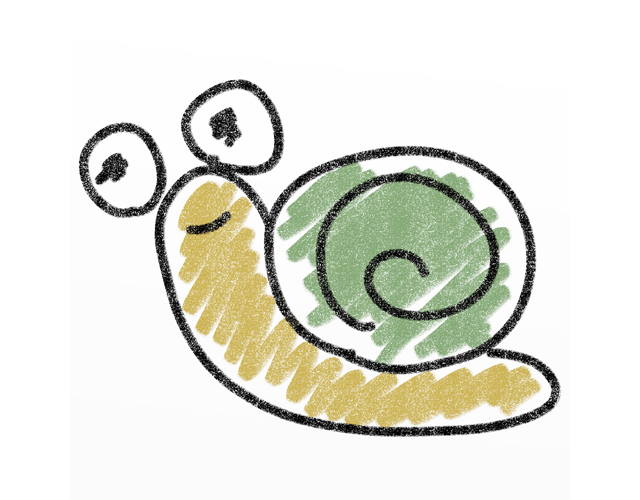 カタツムリ/蝸牛 - 人 / 手描き / 漫画 / アニメ / イラスト / クリップアート / フリー素材