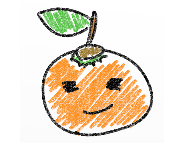 蜜柑/オレンジ/みかん - 人 / 手描き / 漫画 / アニメ / イラスト / クリップアート / フリー素材