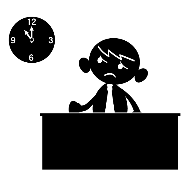 残業してます/帰りたい - 人 / 手描き / 漫画 / アニメ / イラスト / クリップアート / フリー素材