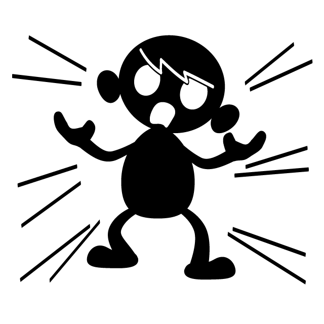 どうゆうことだよ！/怒り - 人 / 手描き / 漫画 / アニメ / イラスト / クリップアート / フリー素材