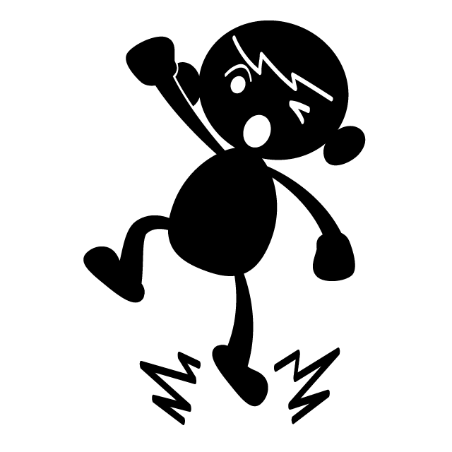 やる気でてきたっー/嬉しい！ - 人 / 手描き / 漫画 / アニメ / イラスト / クリップアート / フリー素材