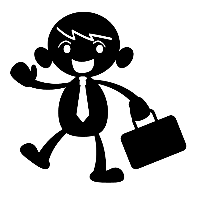 出勤/いってきま〜す - 人 / 手描き / 漫画 / アニメ / イラスト / クリップアート / フリー素材