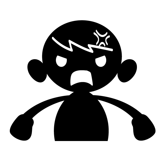 ムカッ/うるせえっ - 人 / 手描き / 漫画 / アニメ / イラスト / クリップアート / フリー素材