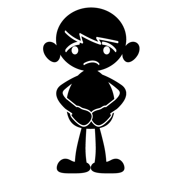 申し訳ない/ごめんね - 人 / 手描き / 漫画 / アニメ / イラスト / クリップアート / フリー素材