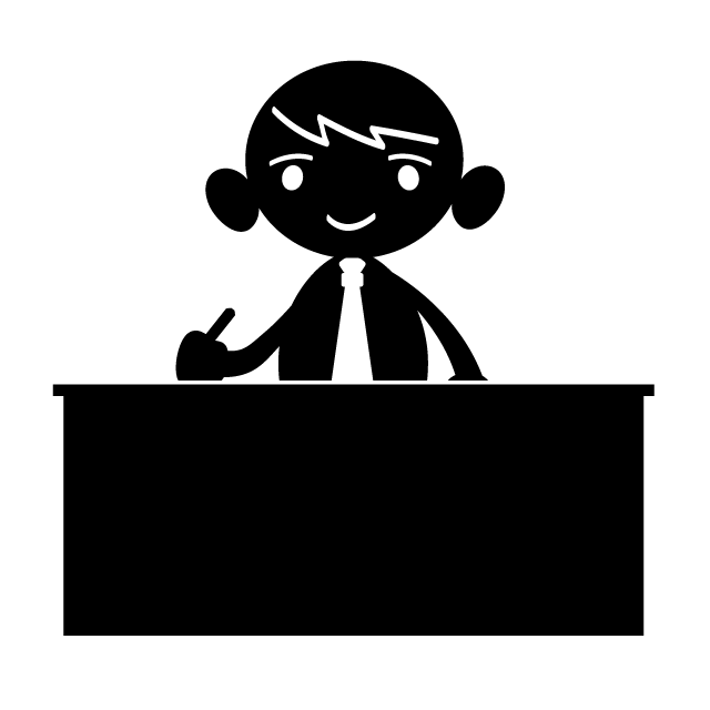 仕事中/働いてます - 人 / 手描き / 漫画 / アニメ / イラスト / クリップアート / フリー素材