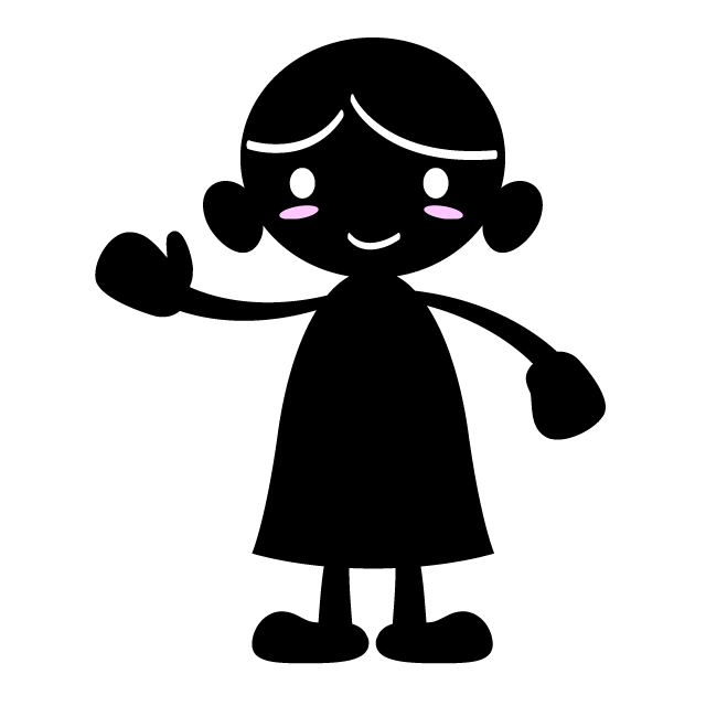 何してる？/こんにちは - 人 / 手描き / 漫画 / アニメ / イラスト / クリップアート / フリー素材