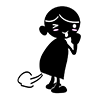 ぷっ/屁をこきました - キャラクター｜人物｜フリーイラスト