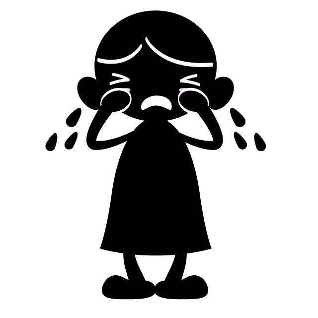 泣く/悲しいです - 人 / 手描き / 漫画 / アニメ / イラスト / クリップアート / フリー素材
