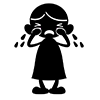 泣く/悲しいです - キャラクター｜人物｜フリーイラスト