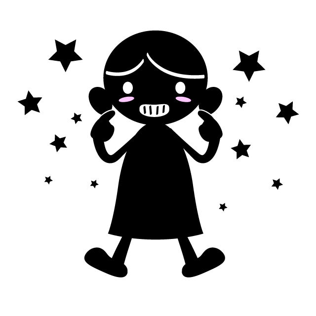 ニッコニコ/嬉しい - 人 / 手描き / 漫画 / アニメ / イラスト / クリップアート / フリー素材